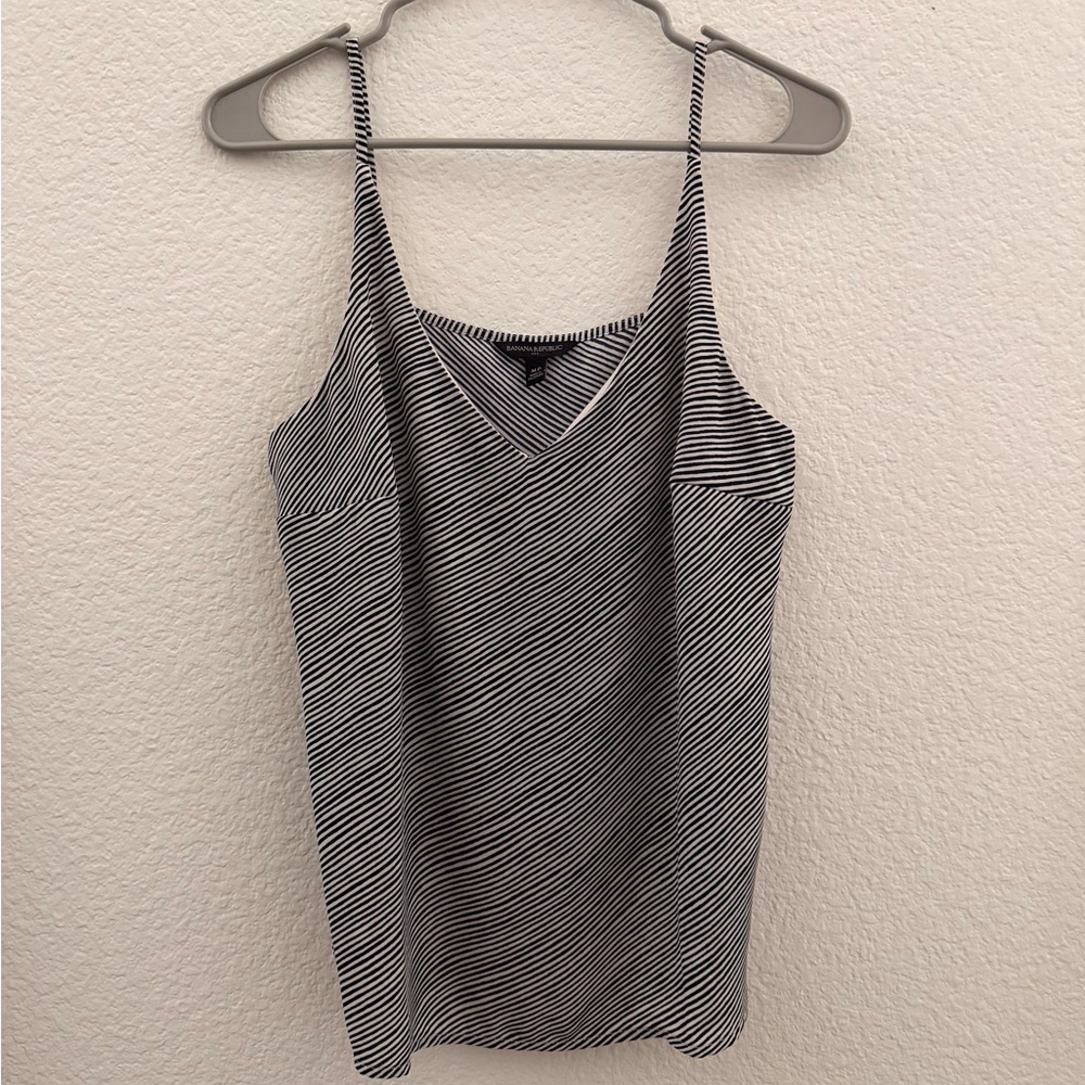 Banana Republic Striped Black and White Women's Top